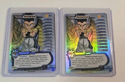 2xDragon Ball Z DBZ CCG Gotenks Buu Saga High Tech Limited Foil #154 Score 2003  - Image 1 of 4