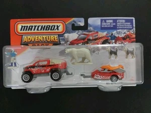 Matchbox Hitch N’ Haul Snow Thrasher/MBX moto de nieve y remolque, Arctic Explorer - Imagen 1 de 5