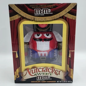 Official M&M Nutcracker Sweet Candy Dispenser Red Limited Edition - NEW - Picture 1 of 6