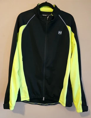 Nishiki Jacket Mens XL Yellow /Black Cycling Full Zip,pockets, biking - Image 1 of 4