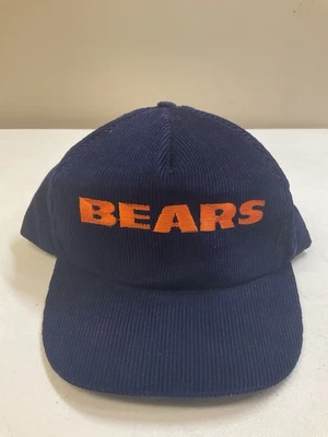 Винтажная бейсболка NFL Chicago Bears 80-е 90-е футбольная бейсболка вельветовый шнур ретро - Изображение 1 из 4