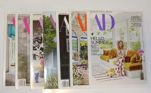 Architectural Digest Magazine Lot of 7 Mixed Month's and Year's - Picture 1 of 9