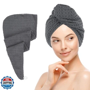 MaopaoBeauty Mikrofaser Haartuch für alle Frisuren 1er Pack Waffel schnelltrocknend - Bild 1 von 5