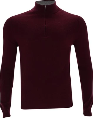 Suéter Dunning Campbell Cashmere 1/4 Cremallera Hombre - Elige Color y Talla Foto 1 de 2