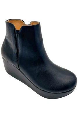 Botín Baylee de cuña para mujer Yellow Box negro Foto 1 de 3