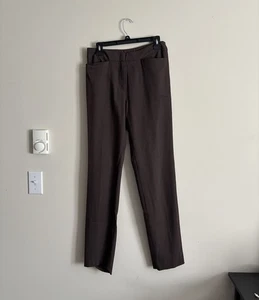 Eileen Fisher XS Hose WOLLE schokobraun minimalistisch Büro neutral - Bild 1 von 7