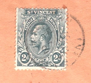ST VINCENT KGV 2d Grey Cover Reg 1920 Amarillo Texas SG.110 Cat £38x3=£114+XW311 - Picture 1 of 14