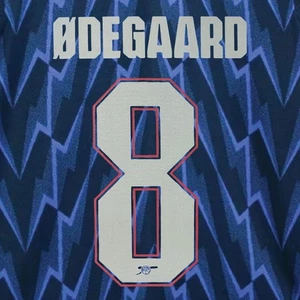 Official ODEGAARD #8 Arsenal FC Away CUP 2025-26 PRINT - Picture 1 of 6
