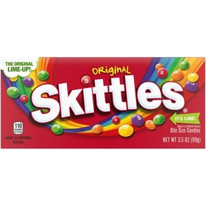 SKITTLES Scatola Originale Chewy Candy Theater, Scatole da 3,5 once (Confezione da 12) - Foto 1 di 8