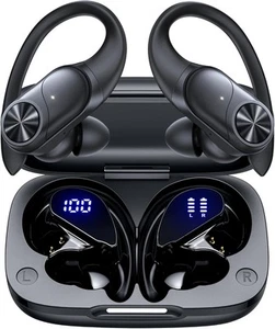 PocBuds Bluetooth Headphones Wireless Earbuds 80hrs Playtime Medium, Black - Picture 1 of 6
