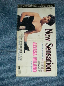ALYSSA MILANO Japan 1991 Tall 3" inch CD Single NEW SENSATION - Foto 1 di 5