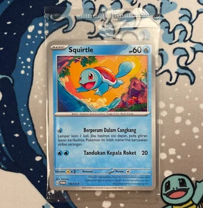 Indonesian Squirtle 116/SV-P Poke Ball Reverse Promo 151 Pokemon Card NEW/SEALED - Picture 1 of 3