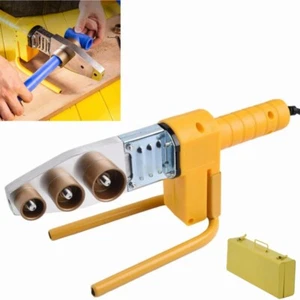 Soldadora de Tubos de Plástico con 3 Cabezales 110V PVC Tubería Calentador para PP, PP-R, PE - Imagen 1 de 17