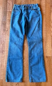NEW Children's Place Girls' Bootcut Jeans, Size 12 Slim, Medium Blue Wash - Picture 1 of 4