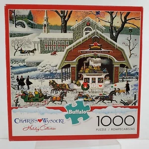 Puzzle Twas The Twilight Before Christmas 1000 pz Charles Wysocki nuovo - Foto 1 di 6
