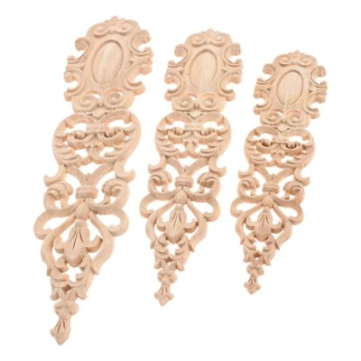 1 pieza Apliques de Madera Oficina Estudio Pasillo Guardería Sin Pintar Onlays Adornos Tamaño 3 Foto 1 de 4