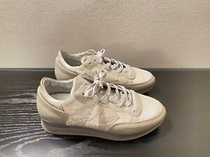 Edle Damen- Sneakers von PHILIPPE MODEL - 38 - Silber ~ 320€
