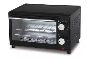 FORNO FORNETTO ELETTRICO 10 LITRI 900W TIMER CON GRIGLIA E TEGLIA COLORE NERO - Foto 1 di 4