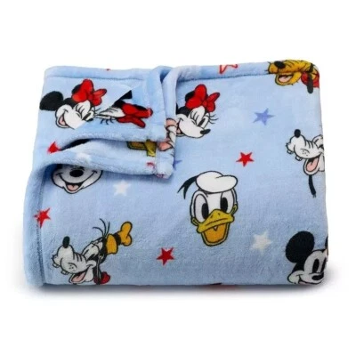 Big One Disney Mickey Mouse & Friends Patriotic Americana Plush Throw Blanket - Image 1 of 3