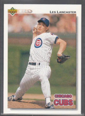 LES LANCASTER 1992 Upper Deck #481 Error Variation Oddball No Missing Hologram - Image 1 of 2