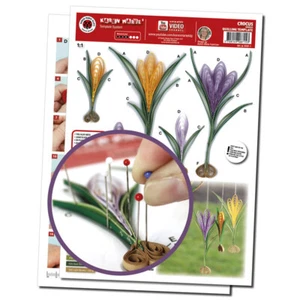 papier + ideen: Quilling Template, Krokus - Picture 1 of 2