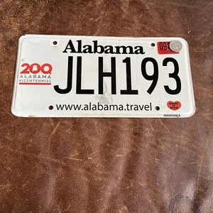 Etiqueta gráfica de matrícula BICENTENARIO de Alabama # JLH 193 200 aniversario - Imagen 1 de 4