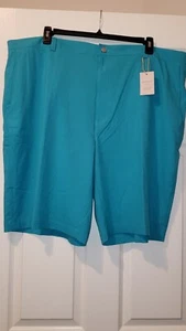 NWT Peter Millar Shorts Mens Shackleford Performance Hybrid Aqua Sz 46 - Picture 1 of 11