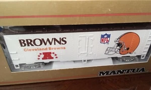 CLEVELAND BROWNS ho scale kaydee boxcar Mantua Train NFL super bowl express - Picture 1 of 4