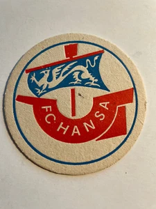 Fußball, DDR-Oberliga, Bierdeckel, FC Hansa Rostock, über 40 Jahre alt - Bild 1 von 1
