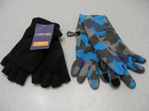 LOT OF 2 CHILD SIZE GLOVES - Cherokee 4-7 Size Mitten Gloves & Lands' End S Size - Picture 1 of 8