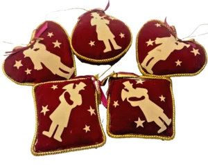 Christmas Ornaments Velvet Christmas Carolers Pillows (6-piece set) - Picture 1 of 2