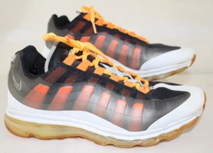 Nike Air Max Mens 9.5 Orange Silver White Low Top Sneakers Running Shoes 511367 - Picture 1 of 8