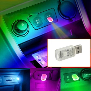 USB LED Colorful Light Neon Atmosphere Ambient Lamp Car Interior Accessories NEW - Picture 1 of 5