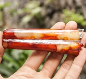 88g Beautifull Polished Cluster Stalactite Chalcedony stunning Reddish Indonesia - Picture 1 of 5