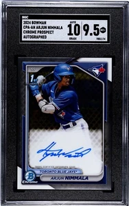 Arjun Nimmala 2024 Bowman cromo primer año prospecto autógrafo SGC 9,5 Blue Jays - Imagen 1 de 2