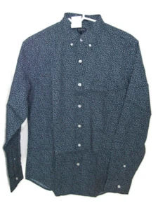 J Crew Slim Fit Navy Flex Wash Mens Business Casual Dress Button Down Shirt S - Picture 1 of 3