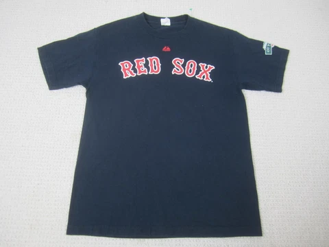 Boston Red Sox Shirt Mens Medium Blue Big Papi David Ortiz #34 MLB Baseball Cover