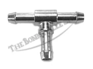 TRIUMPH BSA NORTON 1/4" FUEL LINE METAL 'T' JUNCTION CONNECTOR PN# TBS-73057 - Picture 1 of 2