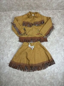 VTG YOUNG TEXAN 2-Piece Indian Outfit Child's Size 5 - Picture 1 of 10