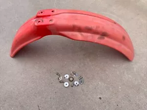 1983 Honda CR250R CR250 CR 250 Front Fender Mud Guard Hardware Original - Picture 1 of 11