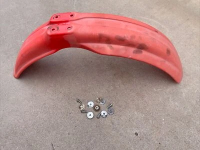 Honda CR250R CR250 CR 250 1983 guardabarros delantero guardabarros herrajes originales Foto 1 de 4