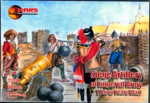Mars Figures 1/72 SIEGE ARTILLERY OF IMPERIAL ARMY Thirty Years War Figure Set - Picture 1 of 3