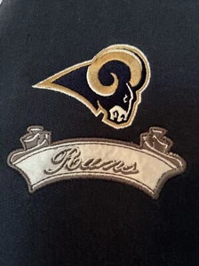NFL For Her LA Rams Women's Hoodie Large Navy Drawstring Kangaroo Pocket - Picture 1 of 7