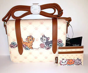 NEW Loungefly Disney CATS Aristocats Marie Oliver + Crossbody Bag Cardholder