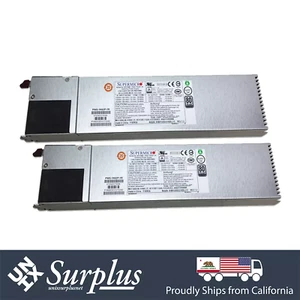 2x Supermicro PWS-1K62P-1R 1620W 1U Power Supply 80 Plus Platinum Redundant PSU - Picture 1 of 6