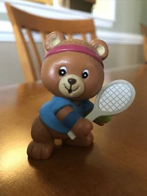 Figura de jugador de tenis Bear 1982 vintage años 80 juguete muñeca regalo para niños amor deportes Foto 1 de 4