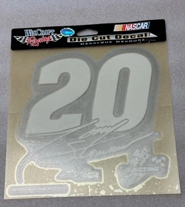 TONY STEWART #20 HOME DEPOT NASCAR 8"X 8" CALCOMANÍA TROQUELADA DE COLECCIÓN WinCraft - Imagen 1 de 4