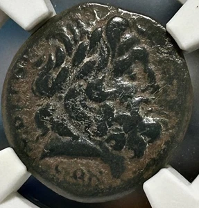 Syria Antioch AE20 Yr 117 AD 68/9 Zeus Altar NGC VF - Picture 1 of 4