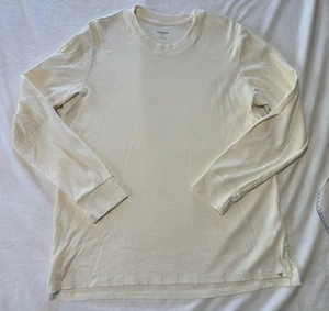Burt’s Bees Baby Women’s Thermal Long Sleeve Top | Size XL | Cream Off-White - Picture 1 of 5