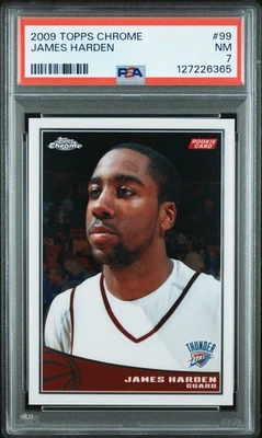 James Harden Topps Chrome #99 2009/999 PSA 7 casi nuevo Foto 1 de 2